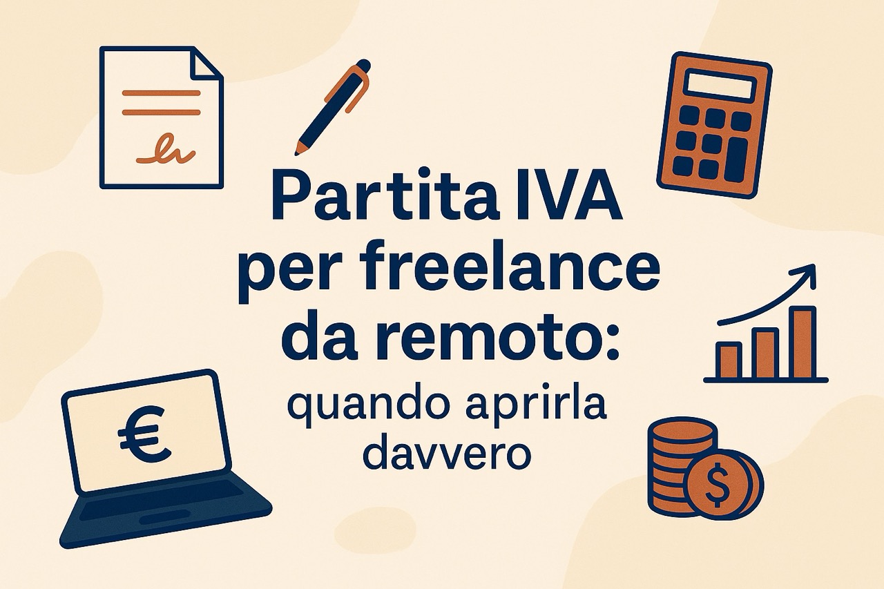 Partita IVA per freelance da remoto: quando aprirla davvero