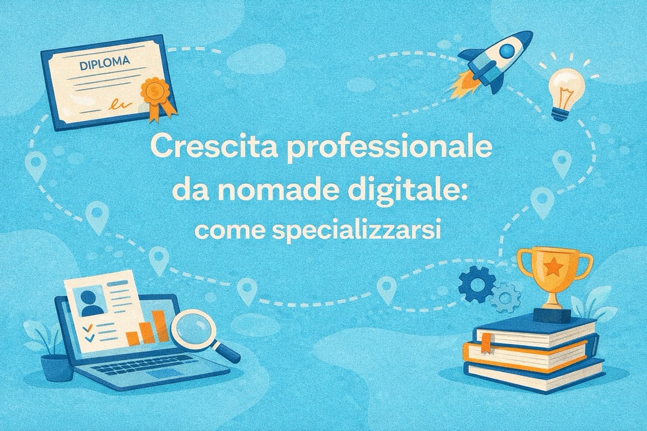 Crescita professionale da nomade digitale: come specializzarsi
